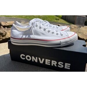 New Converse All Star Chuck Taylor Low Top Sneakers Optical White Men's Sz 11.5